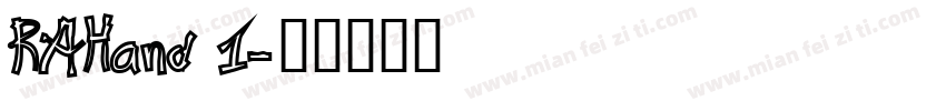 RAHand 1字体转换